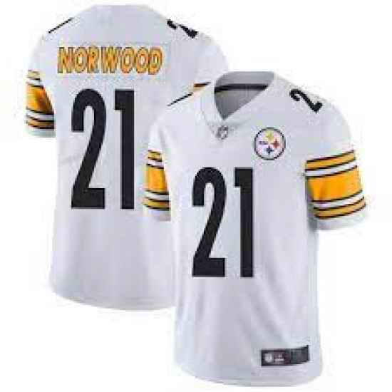 Men Pittsburgh Steelers #21 Norwood White Vapor Untouchable Limited Stitched J->las vegas raiders->NFL Jersey