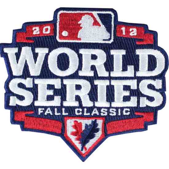 2012 MLB World Series Patch Biaog->detroit tigers->MLB Jersey
