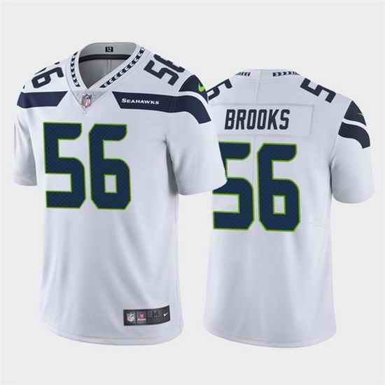 Men Seattle Seahawks Jordyn Brooks #56 White Vapor Limited NFL Jersey->seattle seahawks->NFL Jersey