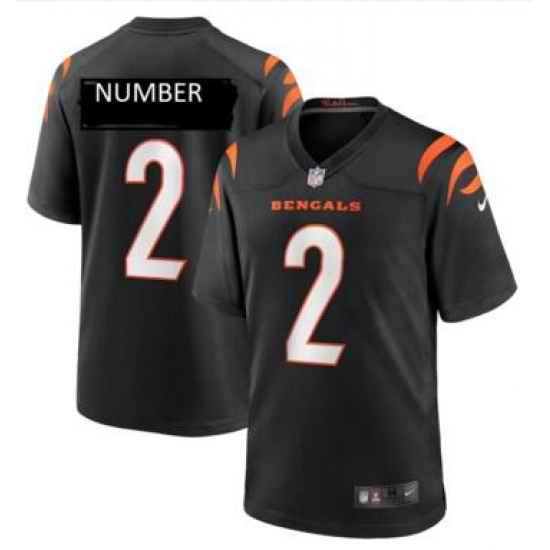 Men Cincinati Bengals #2 Number Black Vapor Limited Jersey->youth nfl jersey->Youth Jersey