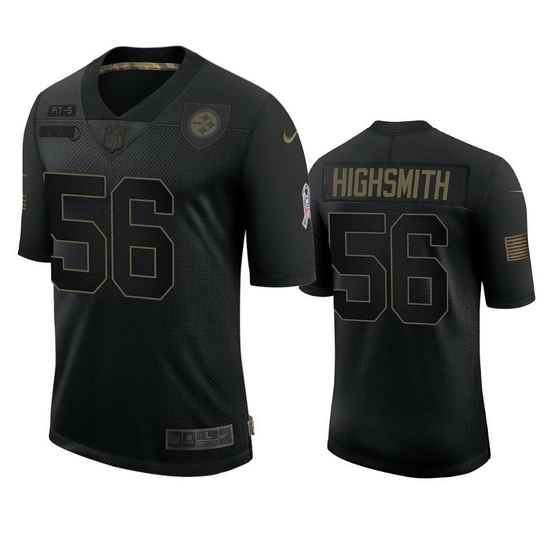 Men's Pittsburgh Steelers #56 Alex Highsmith 2020 Salute To Service NFL Jersey->new york jets->NFL Jersey