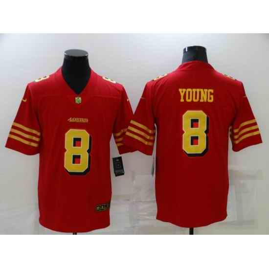 Men's San Francisco 49ers #8 Steve Young Red Gold Untouchable Limited Jersey->san francisco 49ers->NFL Jersey