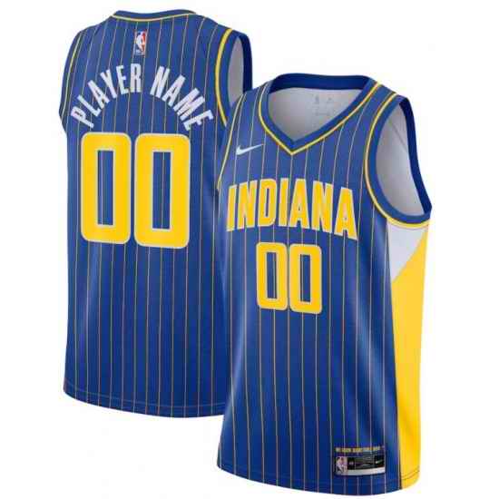 Men Women Youth Toddler Indiana Pacers Blue Custom Nike NBA Stitched Jersey->customized nba jersey->Custom Jersey