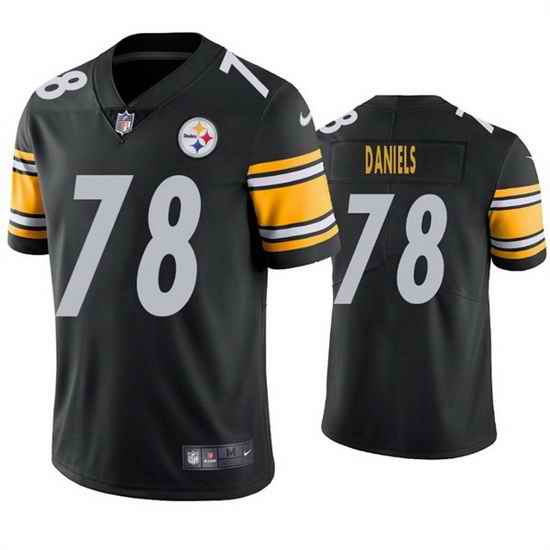 Men Pittsburgh Steelers #78 James Daniels Black Vapor Untouchable Limited Stitched jersey->san francisco 49ers->NFL Jersey