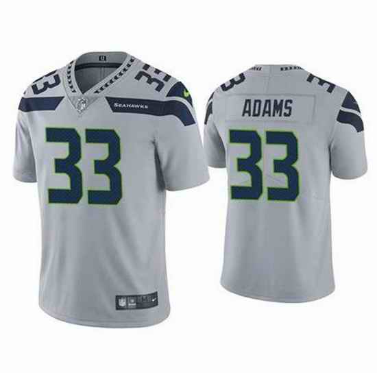 Men Seattle Seahawks Jamal Adams #33 Grey Vapor Limited NFL Jersey->seattle seahawks->NFL Jersey