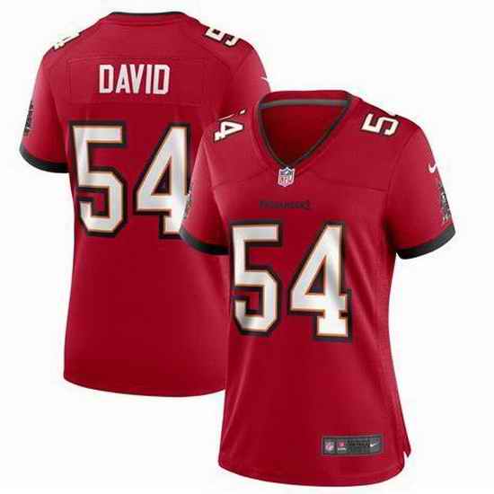 Women Nike Tampa Bay Buccaneers #54 Lavonte David Red Vapor Limited Jersey->women nfl jersey->Women Jersey