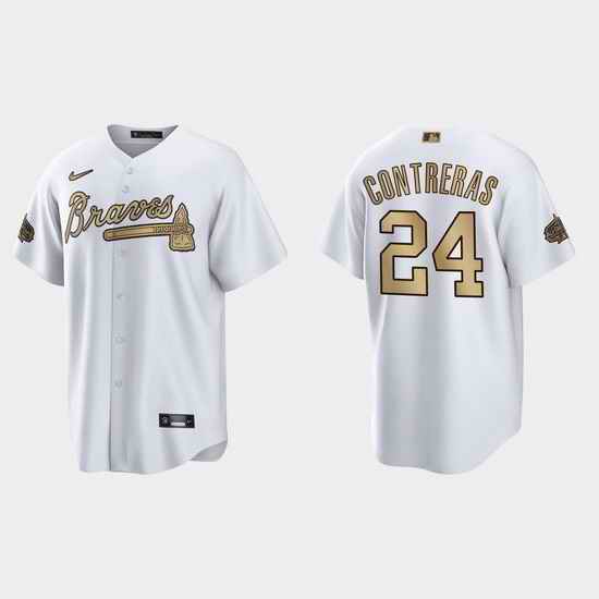 Men Willson Contreras Chicago Cubs 2022 Mlb All Star Game White  Jersey->2022 all star->MLB Jersey