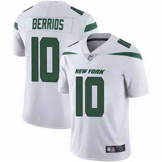 Men's New York Jets #10 Braxton Berrios White Vapor Untouchable Limited Stitched Jersey->new york jets->NFL Jersey