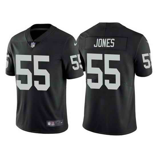 Men Las Vegas Raiders #55 Chandler Jones Black Vapor Limited Stitched jersey->las vegas raiders->NFL Jersey