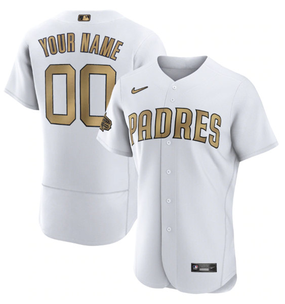 Men's San Diego Padres Active Player Custom White 2022 All-Star Flex Base Stitched MLB Jersey->san diego padres->MLB Jersey