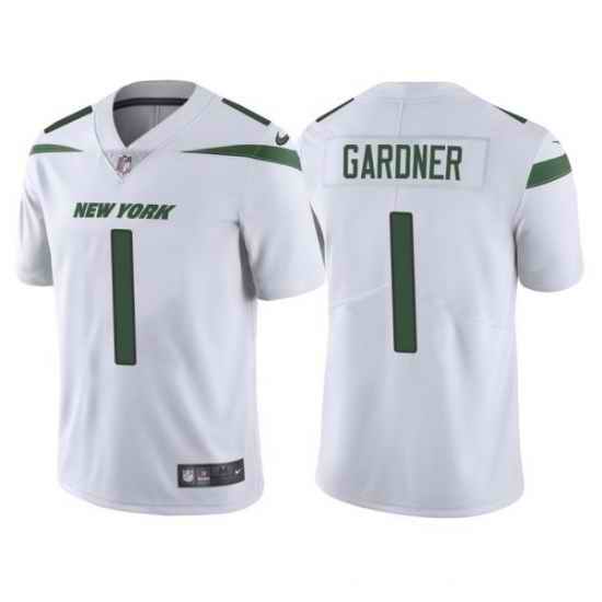 Nike New York Jets #1 Ahmad Gardner White Youth 2022 NFL Draft Vapor Untouchable Limited Jersey->youth nfl jersey->Youth Jersey