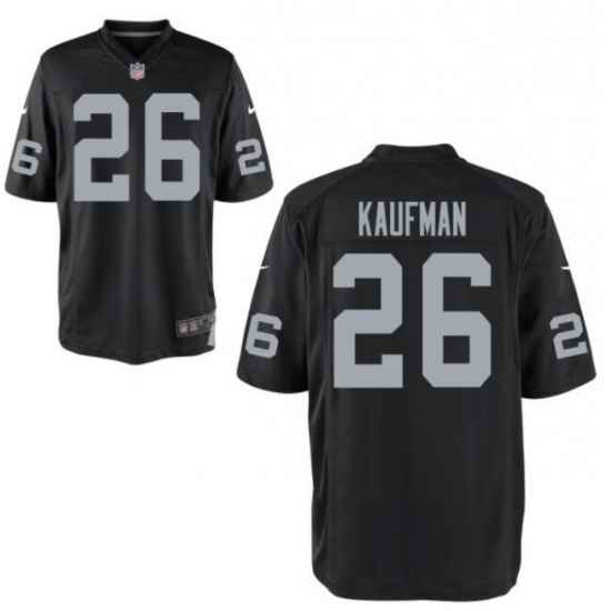 Men Nike Raiders NAPOLEON KAUFMAN #26 Black Vapor Limited Jersey->las vegas raiders->NFL Jersey