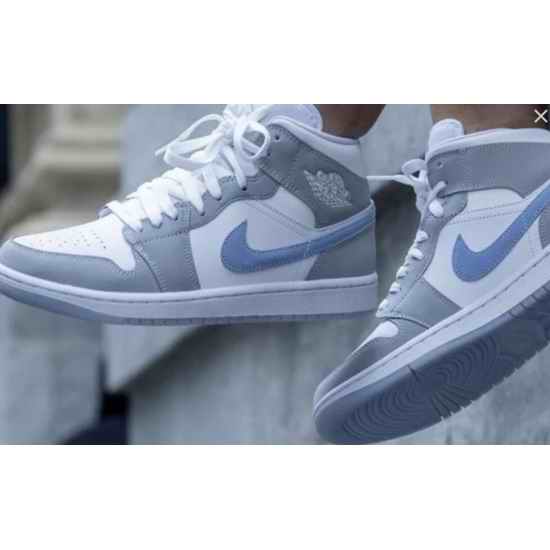 Men Air Force One Wolve Grey Basketball Shoes->air jordan men->Sneakers