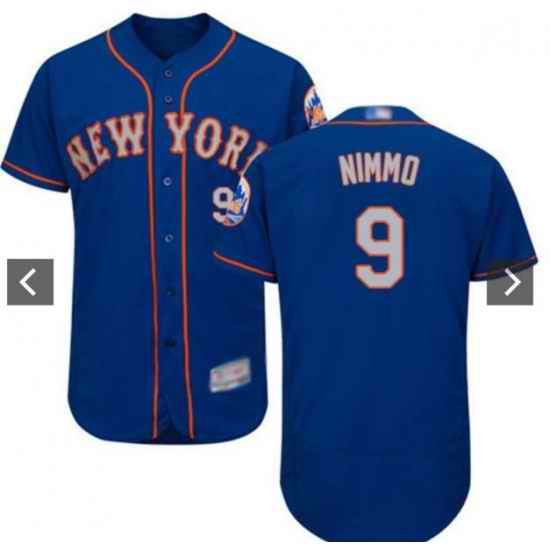 Men Nike New York Mets #9 Brandon Nimmo Blue Flexbase Stitched MLB Jersey->new york mets->MLB Jersey