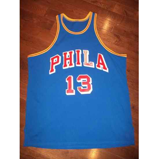 Men Philadelphia 76ers #13 Wilt Chamberlain Royal Swingman Stitched Jersey->philadelphia 76ers->NBA Jersey
