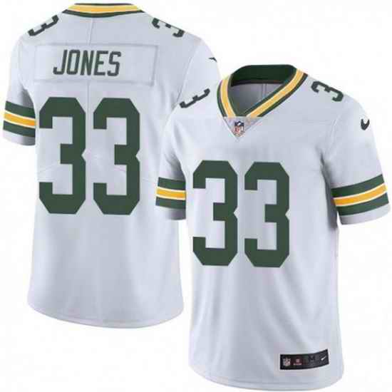 Youth Green Bay Packers #33 Aaron Jones White Vapor Untouchable Stitched Jersey->youth nfl jersey->Youth Jersey