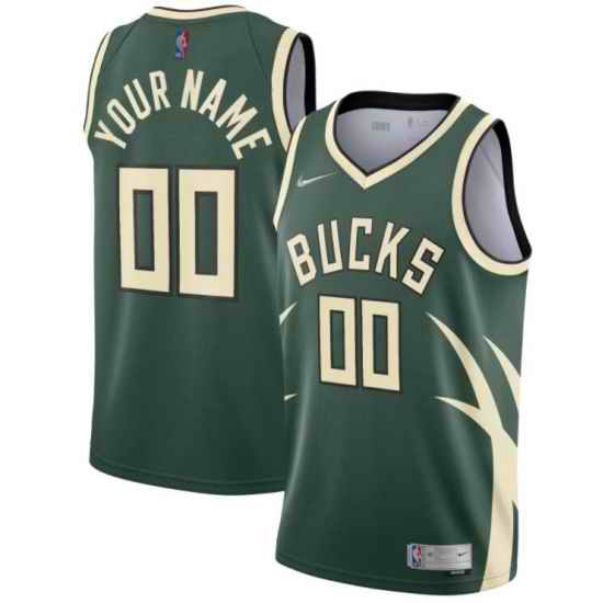Men Women Youth Toddler Milwaukee Bucks Custom Nike NBA Stitched Jersey->customized nba jersey->Custom Jersey