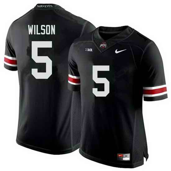 Youth Nike Ohio State Buckeyes Garrett Wilson #5 Black College Football Jersey->ohio state buckeyes->NCAA Jersey