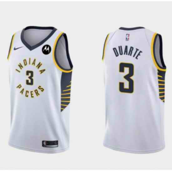 Men Indiana Pacers #3 Chris Duarte White Association Edition Swingman Stitched Jersey->indiana pacers->NBA Jersey