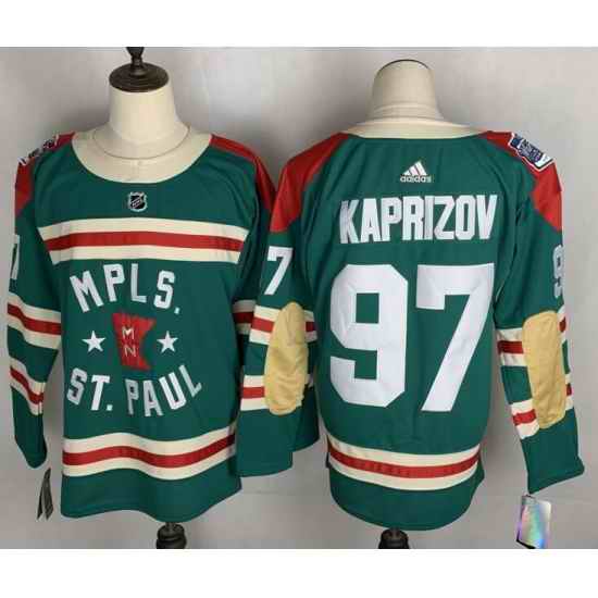 Wild #97 Kirill Kaprizov Green 2022 Winter Classic Adidas Jersey->minnesota wild->NHL Jersey