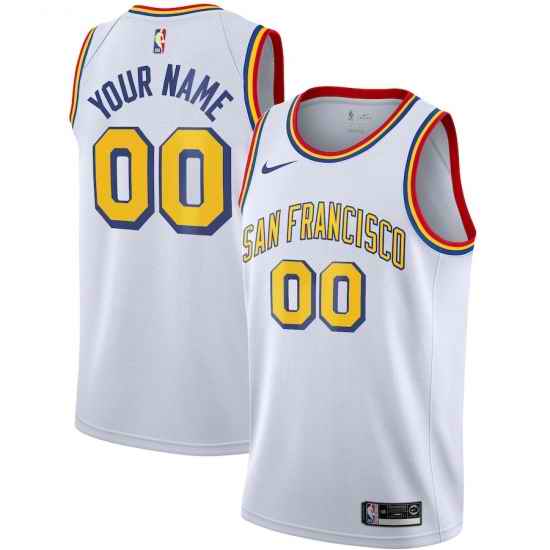 Men Women Youth Toddler Houston Rockets White Gold Custom Nike NBA Stitched Jersey->customized nba jersey->Custom Jersey