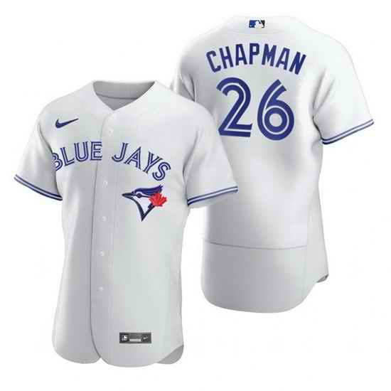 Men Toronto Blue Jays #26 Matt Chapman White Flex Base Stitched Baseball jersey->toronto blue jays->MLB Jersey