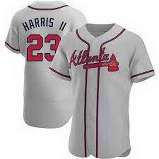 Men's Michael Harris II Atlanta Braves Road Jersey Gray->atlanta braves->MLB Jersey