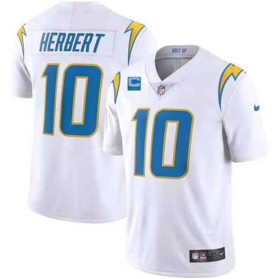 Men Los Angeles Chargers 2022 #10 Justin Herbert White With 2-star C Patch Vapor Untouchable Limited Stitched Jersey->los angeles chargers->NFL Jersey