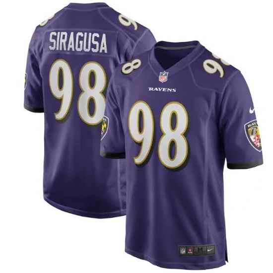 Men Baltimore Ravens #98 Tony Siragusa Purple Vapor Limited Stitched Jersey->washington commanders->NFL Jersey