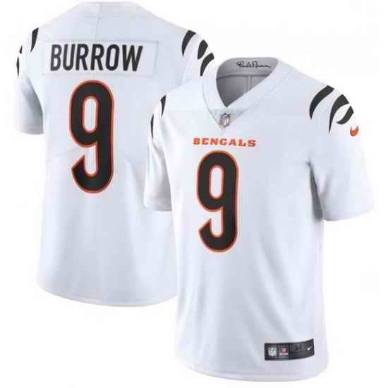Youth Nike Cincinnati Bengals #9 Joe Burrow White Vapor Limited Jersey->denver broncos->NFL Jersey
