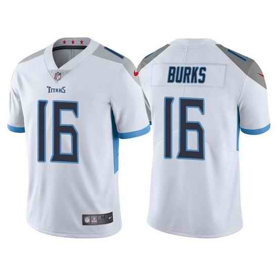 Men Tennessee Titans #16 Treylon Burks White Vapor Untouchable Stitched jersey->tennessee titans->NFL Jersey