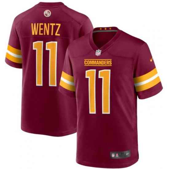 Youth Washington Commanders #11 Carson Wentz Red Burgundy Stitched Limited Jersey->youth nfl jersey->Youth Jersey