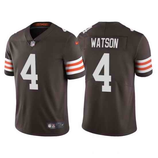 Men's Cleveland Browns #4 Deshaun Watson Brown Vapor Untouchable Limited Stitched Jersey->denver broncos->NFL Jersey