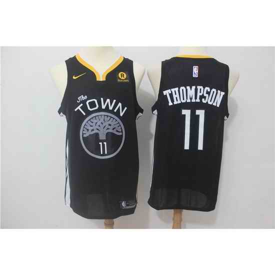Toddler Nike NBA Golden State Warriors #11 Klay Thompson Jersey->toronto raptors->NBA Jersey
