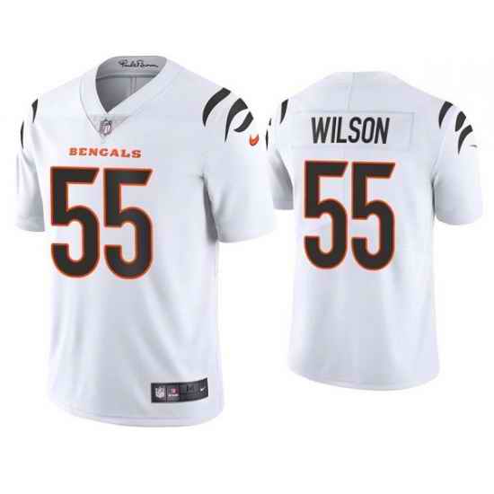 Men Cincinnati Bengals #55 Logan Wilson 2021 White Vapor Untouchable Limited Stitched Jersey->cincinnati bengals->NFL Jersey