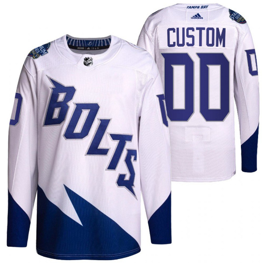 Men's Tampa Bay Lightning Active Player Custom 2022 White Stadium Series Breakaway Stitched Jersey->colorado avalanche->NHL Jersey