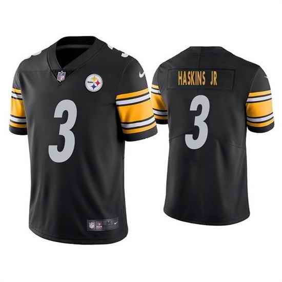 Men Pittsburgh Steelers #3 Dwayne Haskins Jr  Black Vapor Untouchable Limited Stitched Jersey->san francisco 49ers->NFL Jersey