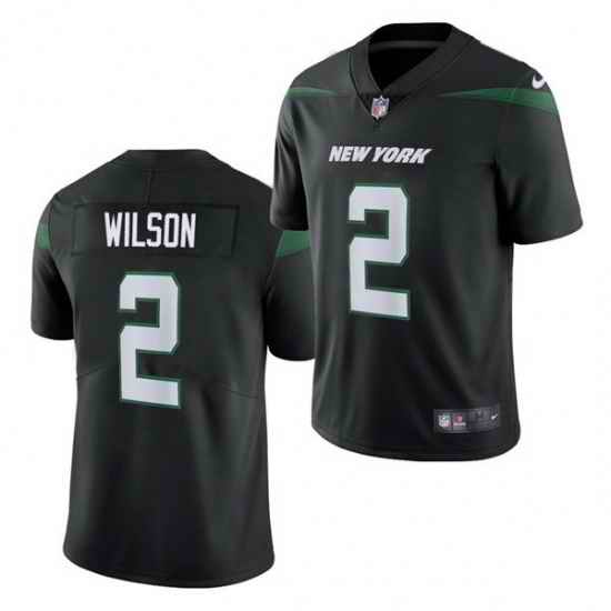 Youth Nike New York Jets #2 Zach Wilson Black Vapor Limited Jersey->youth nfl jersey->Youth Jersey