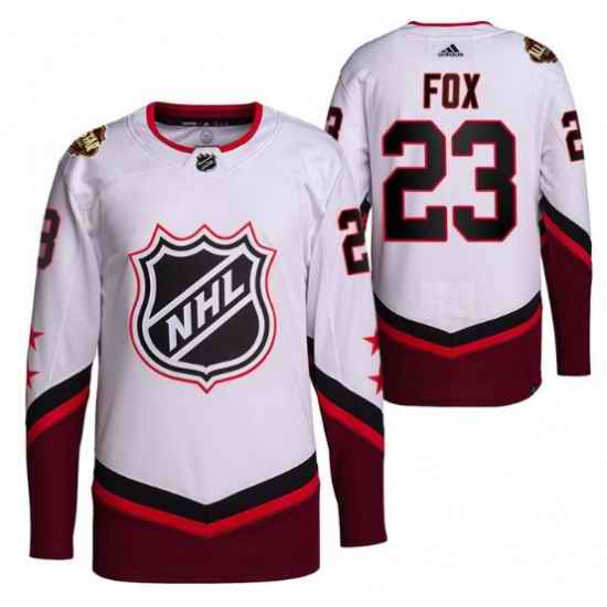 Men New York Rangers #23 Adam Fox 2022 2022 All Star White Stitched Jersey->new york rangers->NHL Jersey