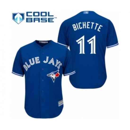 Youth Toronto Blue Jays #11 Bo Bichette Authentic Blue Alternate Baseball Player Jersey->youth mlb jersey->Youth Jersey