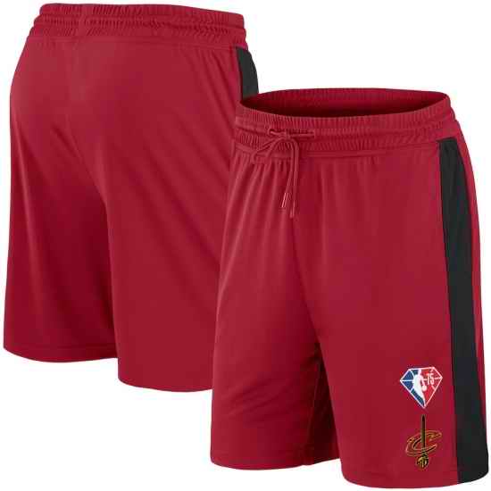 Men Cleveland Cavaliers Red Shorts->nba shorts->NBA Jersey