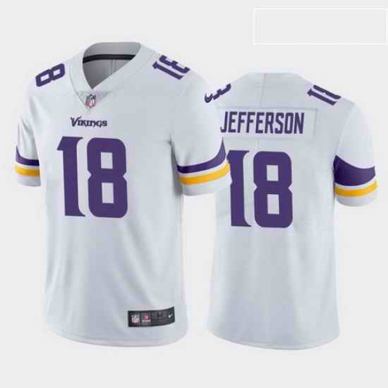 Youth Minnesota Vikings Justin Jefferson #18 White Vapor Limited Stitched NFL Jersey->youth nfl jersey->Youth Jersey