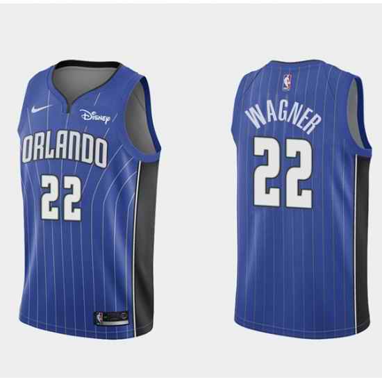 Men Orlando Magic #22 Franz Wagner Blue Icon Edition Stitched Swingman Jersey->orlando magic->NBA Jersey