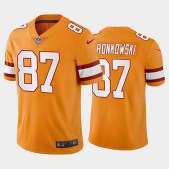 Men's Tampa Bay Buccaneers #87 Rob Gronkowski Orange Vapor Untouchable Limited Stitched Jersey->tampa bay buccaneers->NFL Jersey