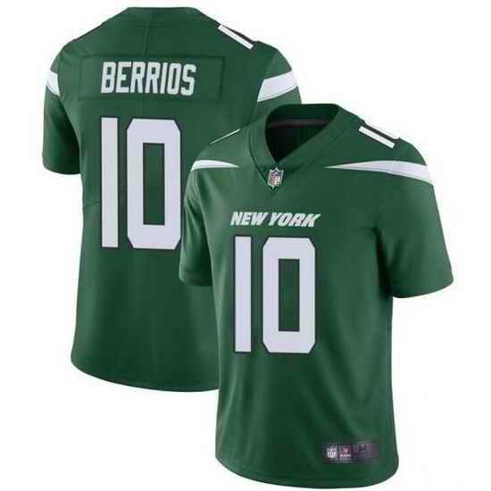 Men's New York Jets #10 Braxton Berrios Green Vapor Untouchable Limited Stitched Jersey->new york jets->NFL Jersey