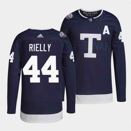 Men Toronto Maple Leafs #44 Morgan Rielly 2022 Heritage Classic Navy Stitched jersey->toronto maple leafs->NHL Jersey