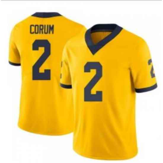 Men Black Corum Michigan Wolverines Limited Jersey->michigan wolverines->NCAA Jersey
