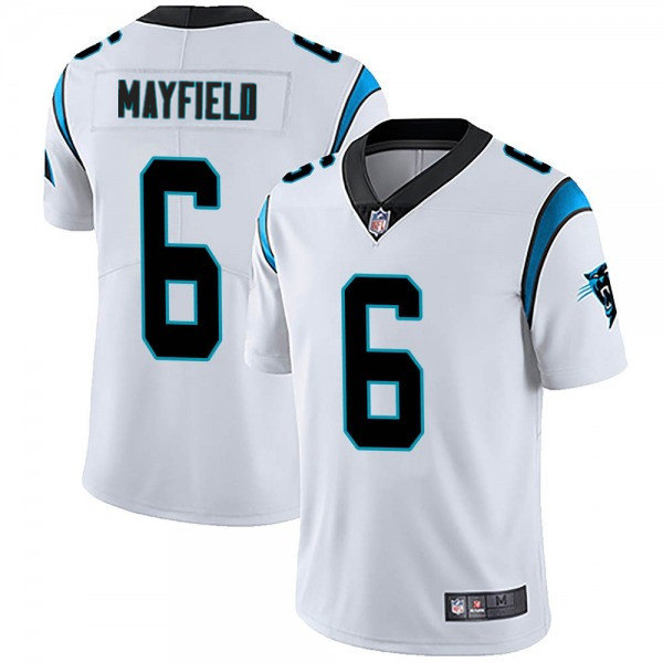 Men's Carolina Panthers #6 Baker Mayfield White Vapor Untouchable Limited Stitched Jersey->indianapolis colts->NFL Jersey