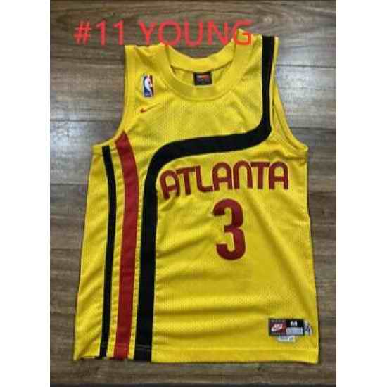 Trae Young Atlanta Hawks Yellow Nike Jersey->oklahoma city thunder->NBA Jersey