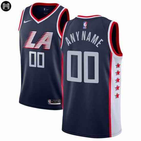 Men Women Youth Toddler Los Angeles Clippers Navy Custom Nike NBA Stitched Jersey->customized nba jersey->Custom Jersey